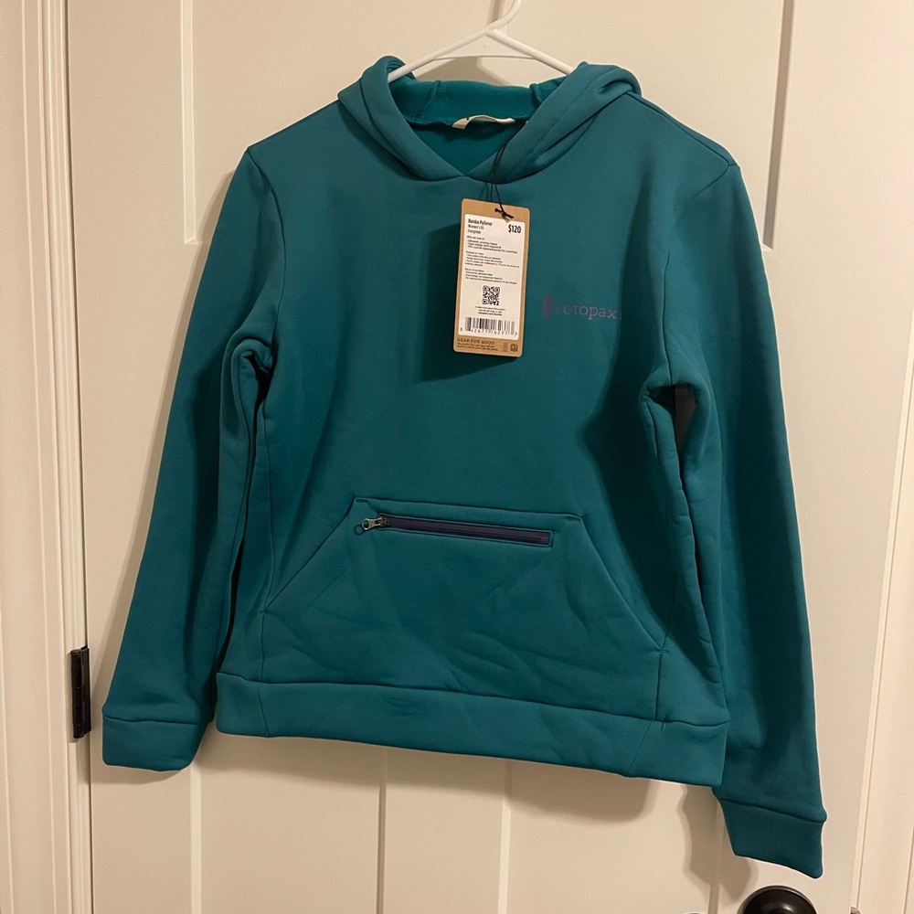 NWT. Cotopaxi. Womens Bamba pullover. Evergreen blue